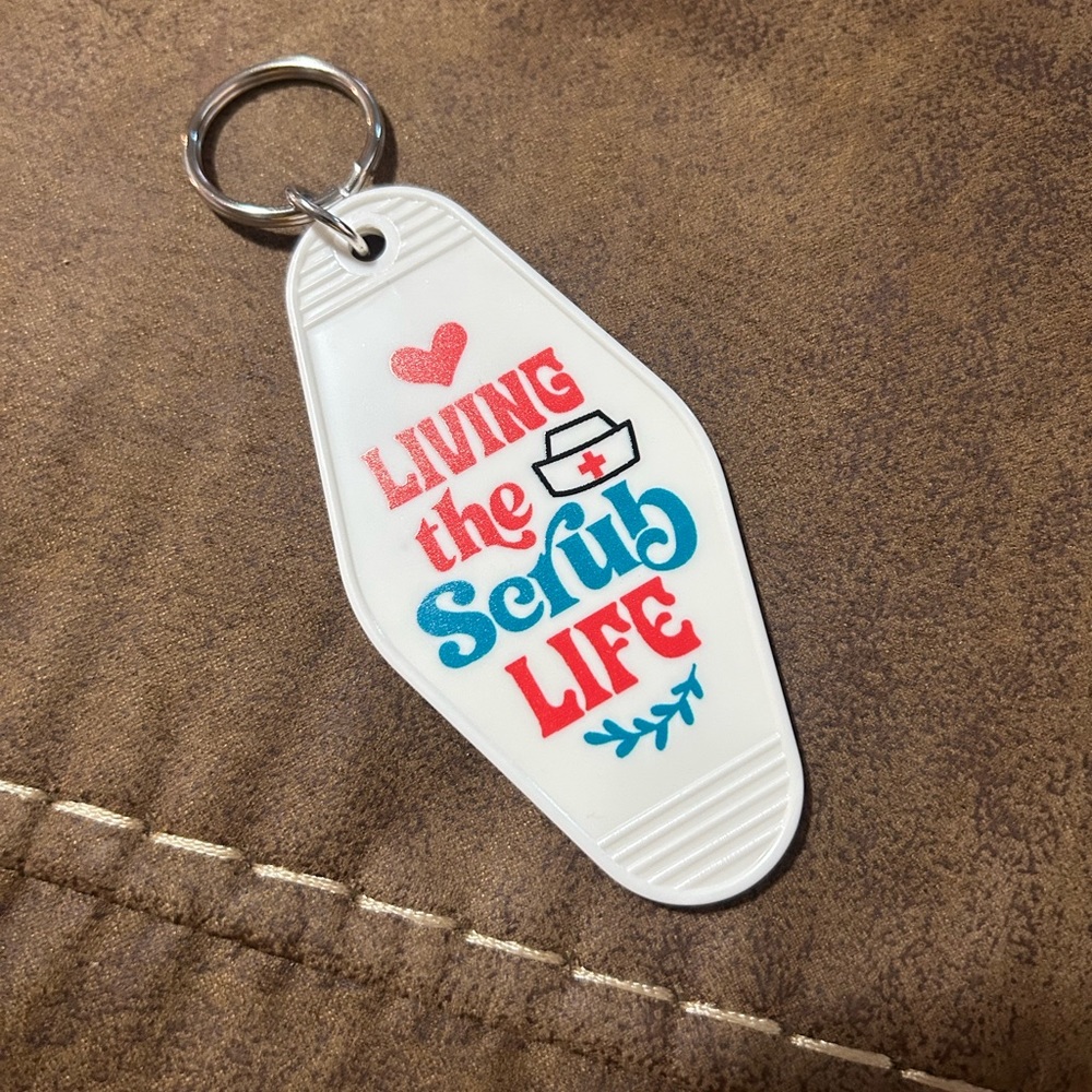Scrub life keychain